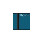 Shotcut logo: two teal blocks with the word 'Shotcut' on the right block.